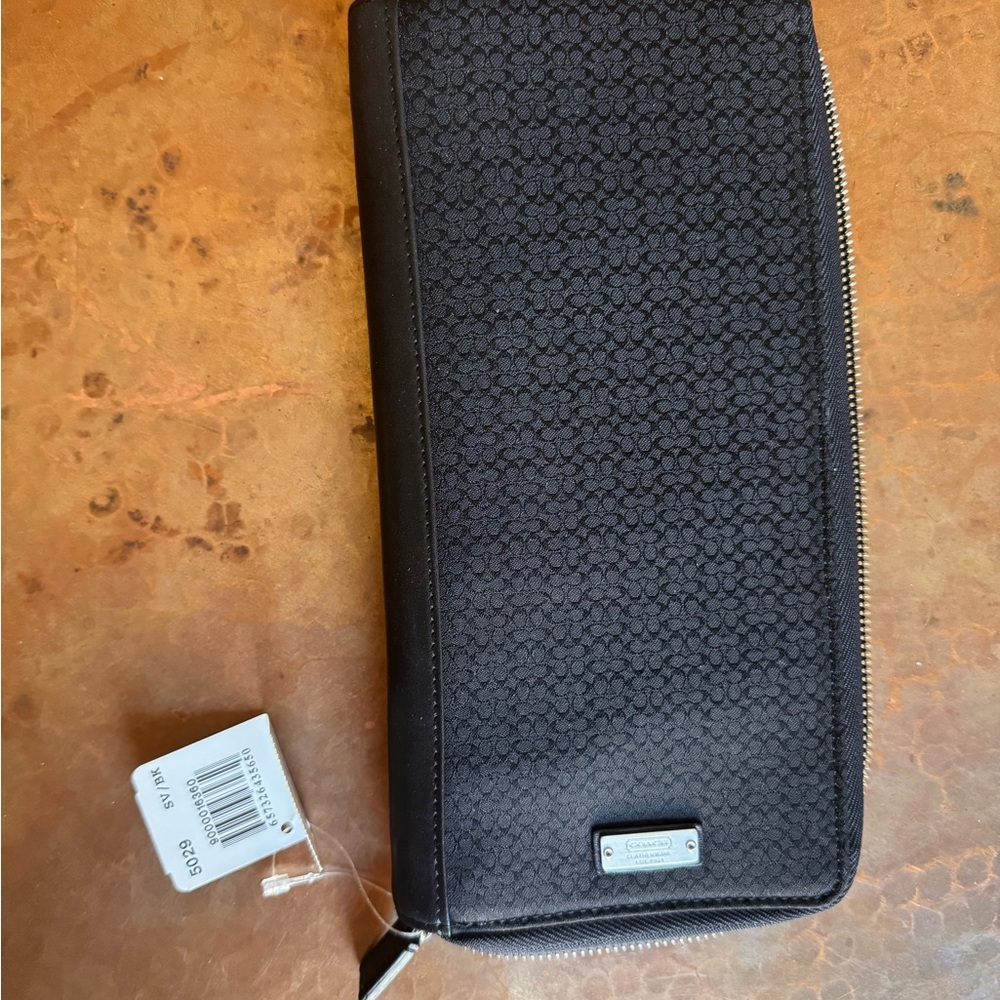 Coach Black Travel Document Case